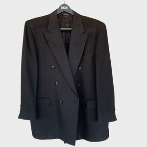 Nordstrom Black Double-Breasted Blazer